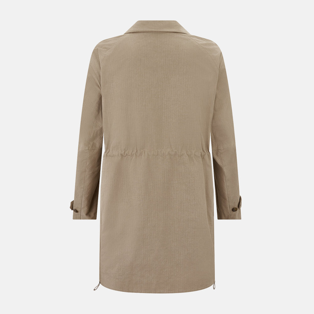 LONG DB TRENCH COAT SAND 50
