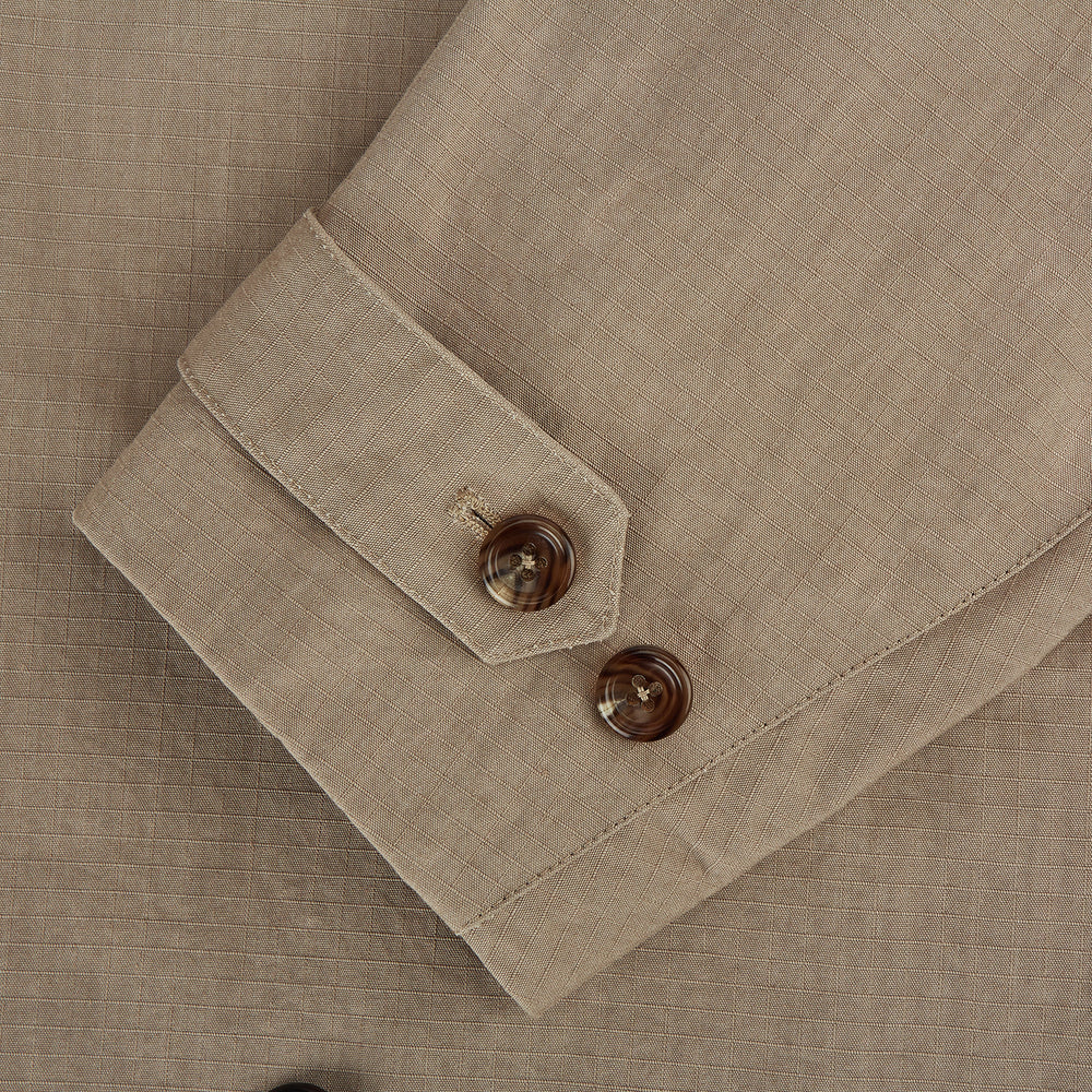 LONG DB TRENCH COAT SAND 50