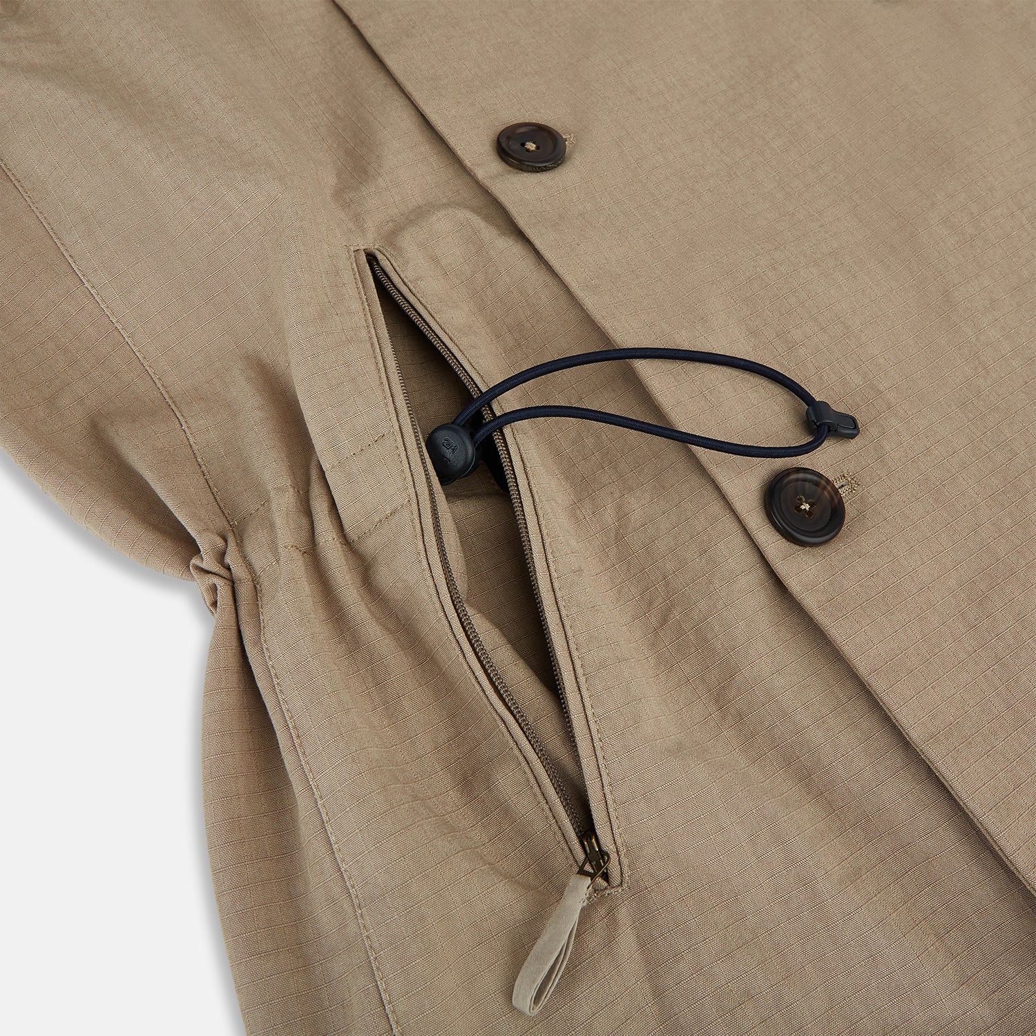 View 5 of product LONG DB TRENCH COAT SAND 50