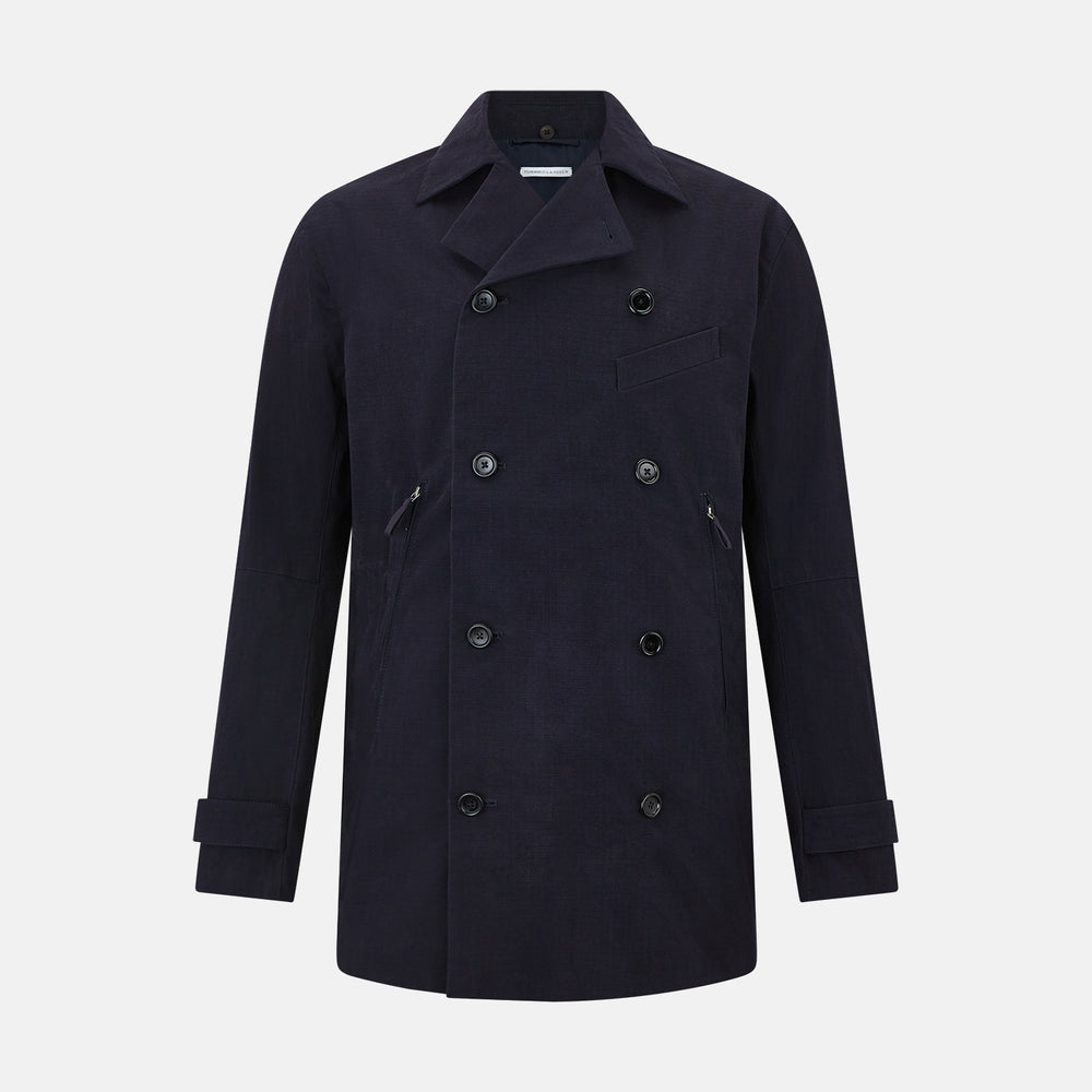 Navy Short Albert Trench Coat