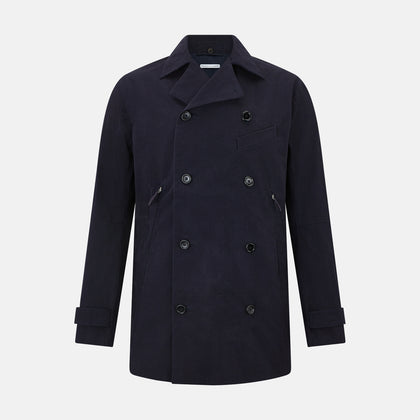 Navy Short Albert Trench Coat