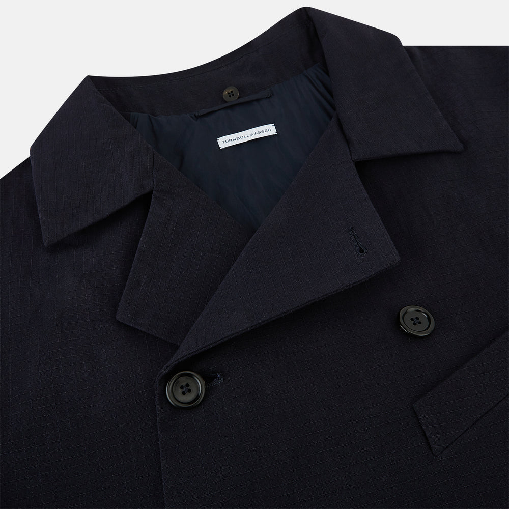 Navy Short Albert Trench Coat