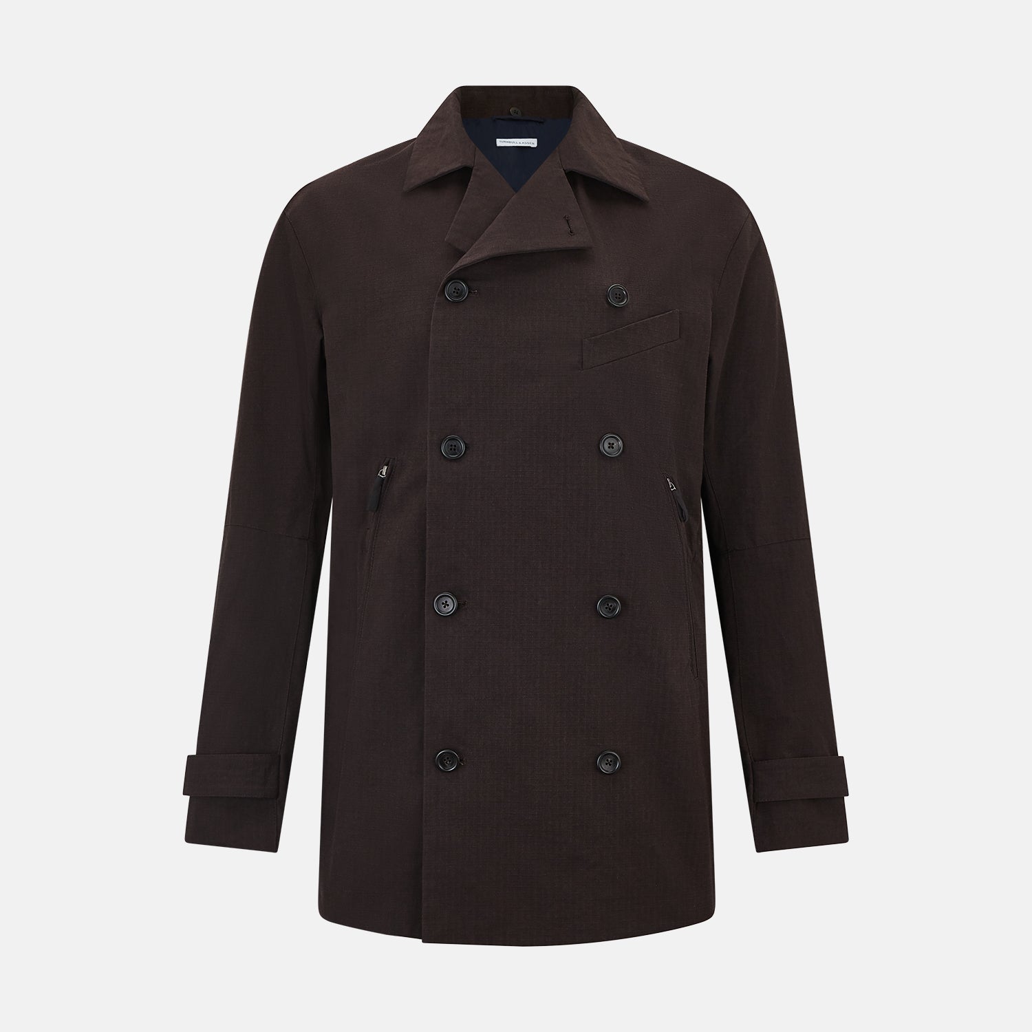 View 1 of product Dark Chocolate Short Albert Trench Coat