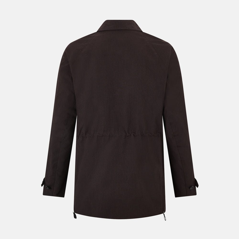 Dark Chocolate Short Albert Trench Coat