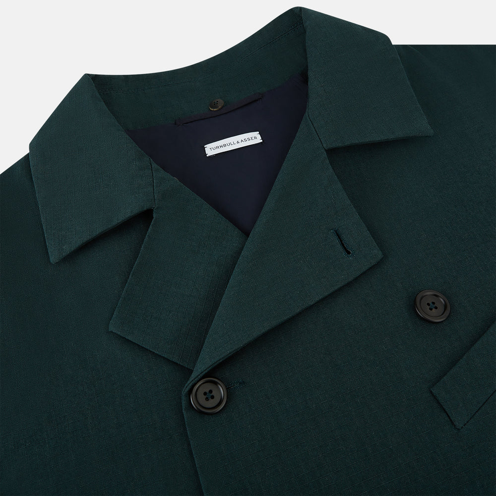Forest Green Short Albert Trench Coat