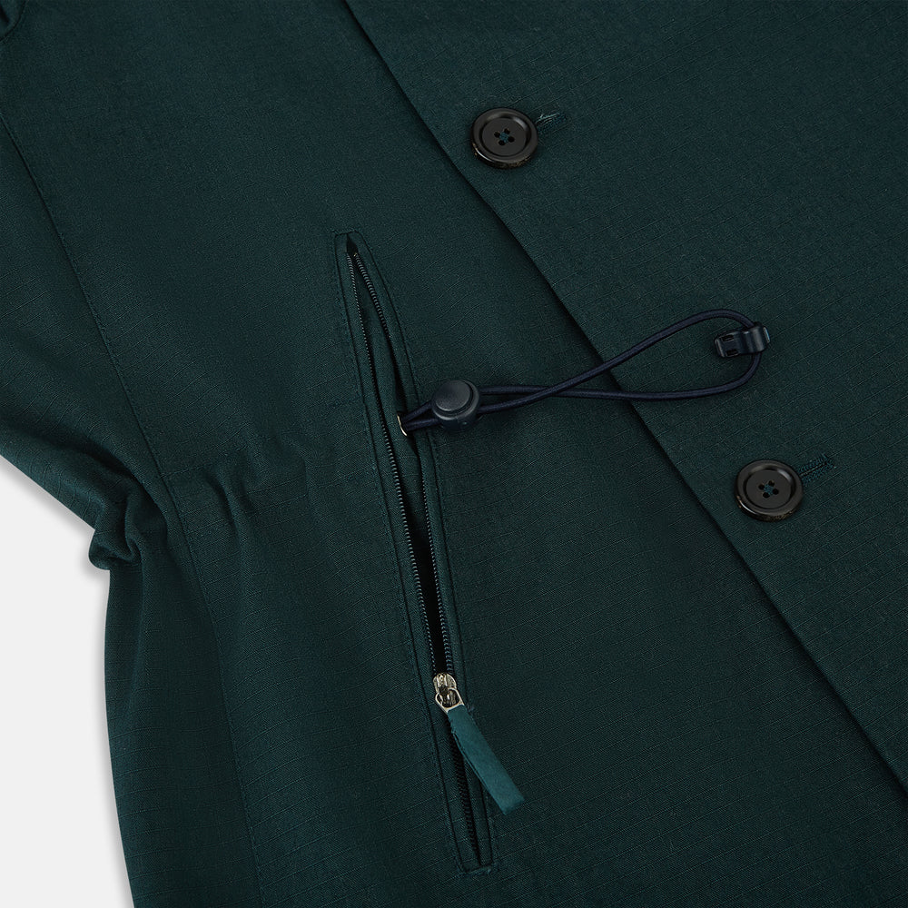 Forest Green Short Albert Trench Coat
