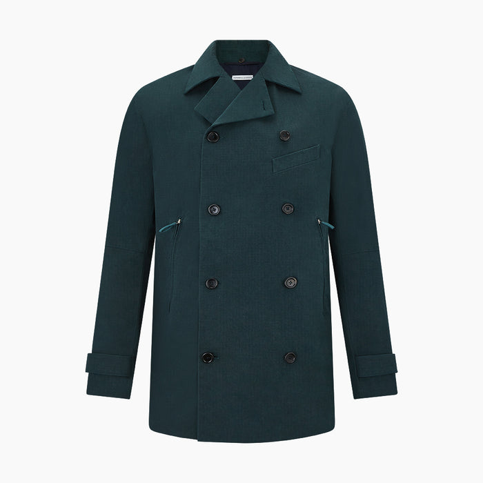Forest Green Short Albert Trench Coat Image 6