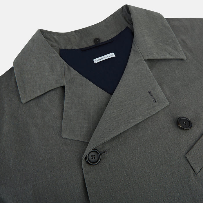 SHORT DB TRENCH COAT SHADOW GREY Image 1