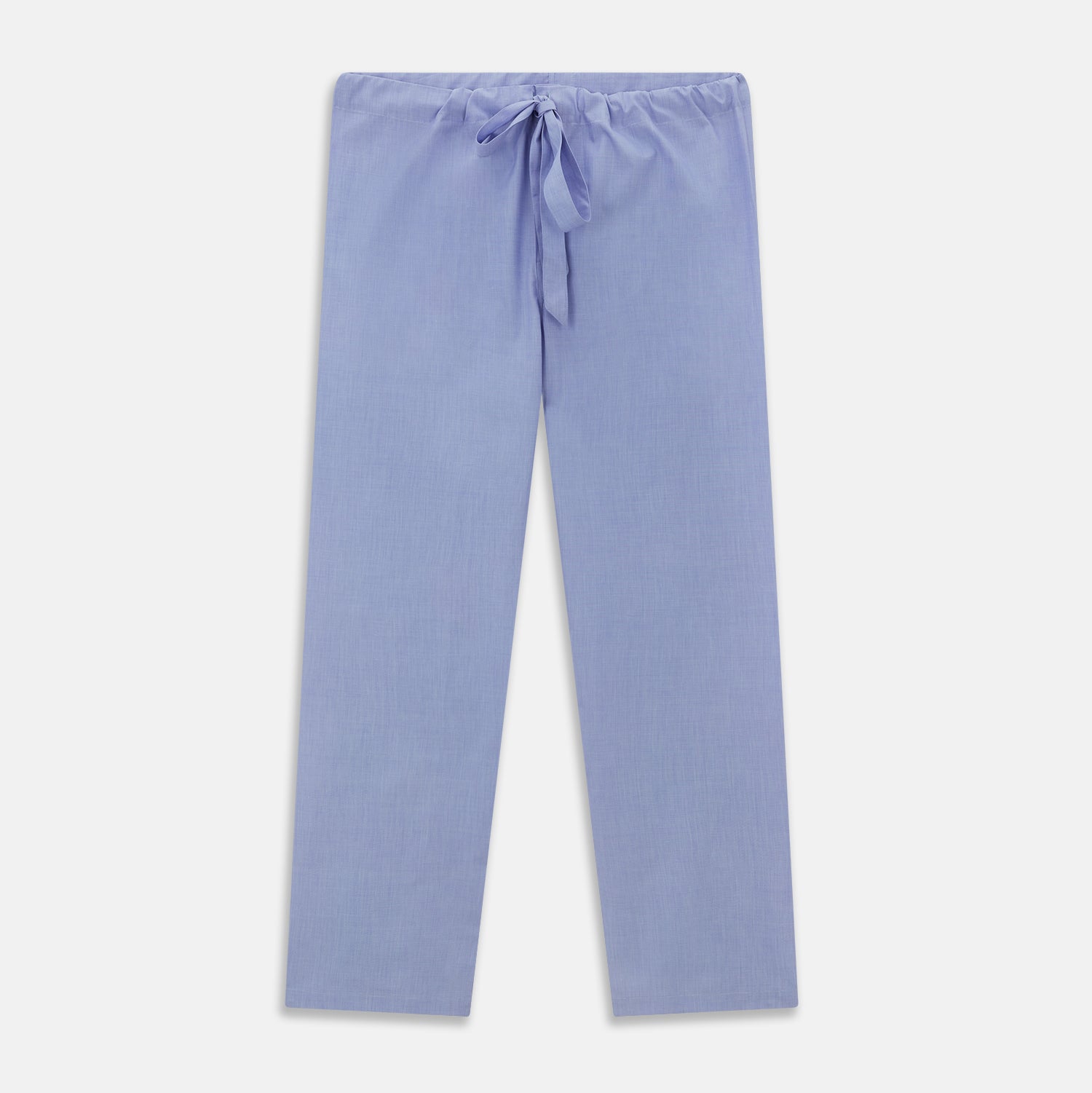 View 6 of product Blue Piped End-on-End Cotton Pyjama Set