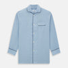 View 4 of product Blue Piped Cotton-Cashmere Pyjama Set