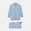 View 1 of product Blue Piped Cotton-Cashmere Pyjama Set