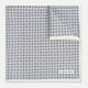Floral White Pocket Square in Silk