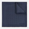 View 1 of product Floral Navy Pocket Square in Silk