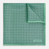 View 2 of product Floral Green Pocket Square in Silk