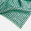 View 3 of product Floral Green Pocket Square in Silk
