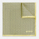 Floral Yellow Pocket Square in Silk