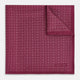 Floral Burgundy Pocket Square in Silk