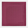 View 3 of product Floral Burgundy Pocket Square in Silk