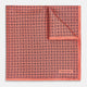 Floral Orange Pocket Square in Silk