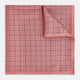 Checked Pink Pocket Square in Silk