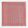 View 3 of product Checked Pink Pocket Square in Silk