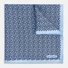 View 1 of product Floral Blue Pocket Square in Silk