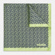Floral Green Pocket Square in Silk