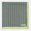 View 3 of product Floral Green Pocket Square in Silk
