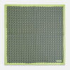 View 4 of product Floral Green Pocket Square in Silk