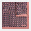 View 1 of product Floral Pink Pocket Square in Silk
