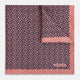 Floral Pink Pocket Square in Silk