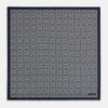 View 4 of product Geometric Blue Pocket Square in Silk