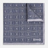 View 1 of product Geometric Grey Pocket Square in Silk