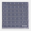 View 3 of product Geometric Grey Pocket Square in Silk