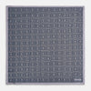 View 4 of product Geometric Grey Pocket Square in Silk