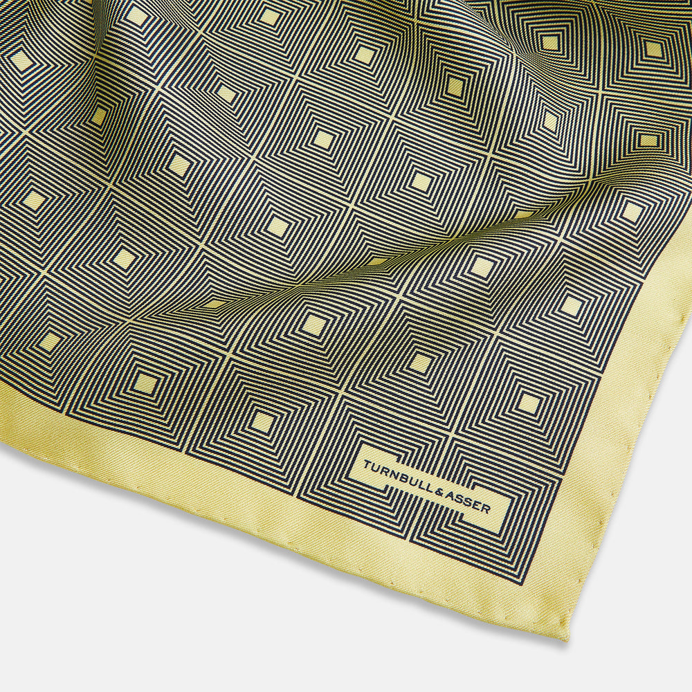 POCKET SQUARE SQUARE TILE BANANA