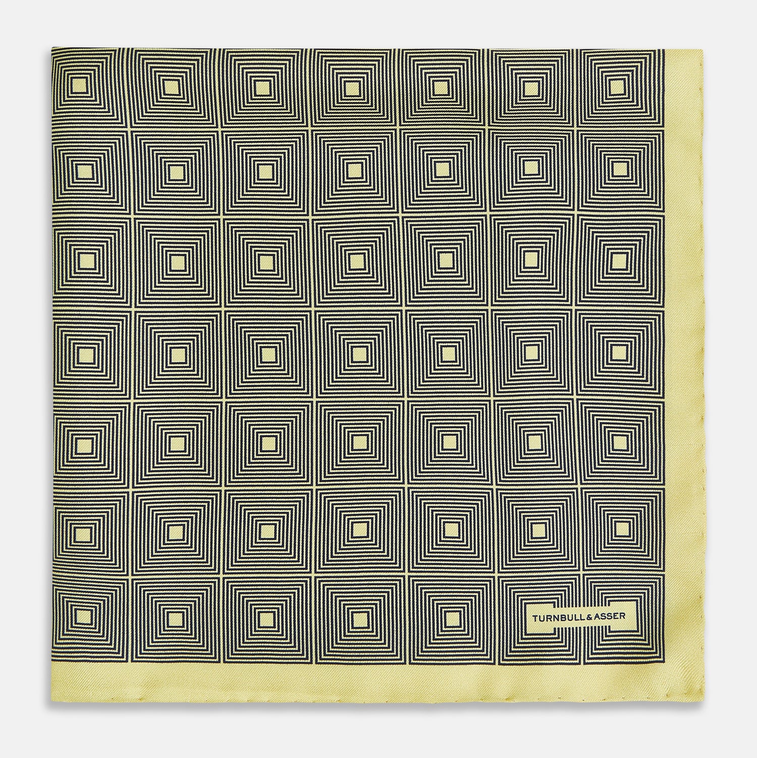 View 3 of product POCKET SQUARE SQUARE TILE BANANA