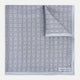 Geometric Silver Pocket Square in Silk