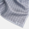 View 2 of product Geometric Silver Pocket Square in Silk
