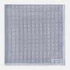 View 3 of product Geometric Silver Pocket Square in Silk