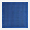 View 4 of product Geometric Blue Pocket Square in Silk
