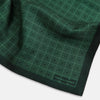 View 2 of product Geometric Green Pocket Square in Silk