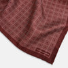 View 2 of product Geometric Burgundy Pocket Square in Silk
