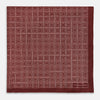 View 3 of product Geometric Burgundy Pocket Square in Silk