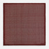 View 4 of product Geometric Burgundy Pocket Square in Silk