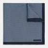 View 1 of product Polka dot Navy Pocket Square in Silk