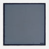 View 4 of product Polka dot Navy Pocket Square in Silk