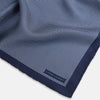 View 2 of product Polka dot Denim Pocket Square in Silk