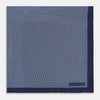 View 3 of product Polka dot Denim Pocket Square in Silk