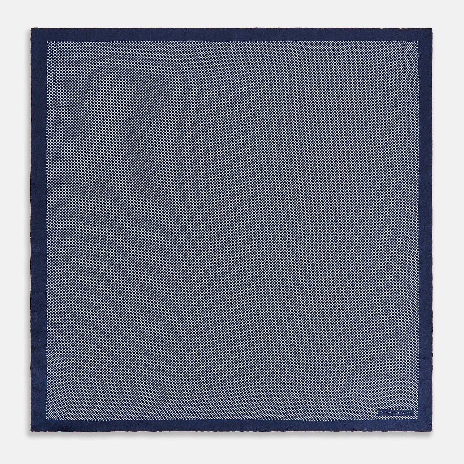View 4 of product Polka dot Denim Pocket Square in Silk